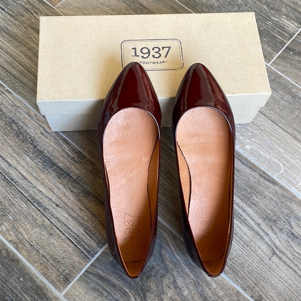 Unworn Madewell Patent Sidewalk Skinmers